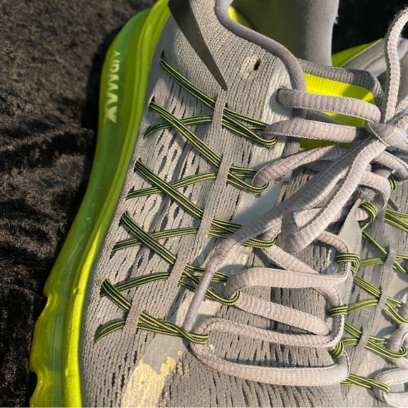 Nike Air Max 2015 Anniversary Pack Reflective Silver Volt Mens 8.5 Like New EUC - Picture 7 of 9